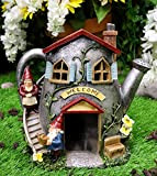 Ebros - Annaffiatoio da giardino incantato con scritta "Mr and Mrs Gnome" in miniatura da 21,6 cm di altezza, ideale ...
