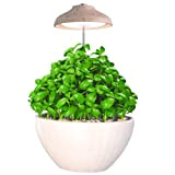 Egle lampada per piante - luce led crescita piante da interno - lampada led spettro completo con altezza regolabile e ...