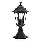 EGLO Lampada con base da esterno Laterna 4, lampada da esterno uno punto luce, lampada con base in alluminio pressofuso ...
