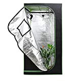 EINFEBEN Tenda da Coltivazione Idroponica, Grow Tent, Armadio Box per Coltivazione di Piante da Interno, Growbox, Growroom 100x100x200 cm Nero/Verde