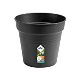 Elho Green Basics-Vaso di Coltura, Nero (Noir), 17 x 17 x 26 cm