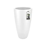 Elho Pure Soft Round High 35 - Vaso per Interno E Esterno - Ø 34.5 x H 61.5 - White