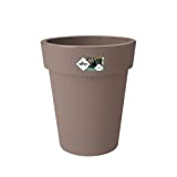 Elho verde Basics top vaso alto 35 cm – Vaso da fiori, tortora, 34.6 x 34.6 x 40.6 cm