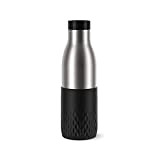 Emsa Botella Bludrop Sleeve N311100, 0,5 litros, 100 % hermética, cierre Quick-Press, placer de beber 360°, calor 12 h frío ...