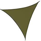 ENCOFT Vela Parasole Triangolare da Esterno, Tenda Vela Impermeabile con 3 Corda di 1.8m, Vela Ombreggiante da Sole Esterno, Protezione ...