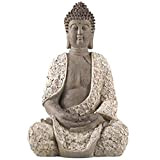 ERGEFSD Religiosa Arte Budda Statue E Sculture da Giardino,Buddha Scultura Ornamento da Giardino Figurine,per Interni Esterni Prato Decorazione del Patio ...