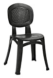 EUROPA LEISURE NARDI ND/034 – 5,1 cm Elba Wicker Chair – Antracite (Confezione da 2)