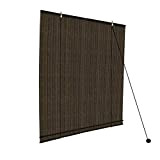 Exterior Roller Shade, 90% UV Protection Blinds Gazebo Partition Screen Privacy Protection Block Strong Sunlight for Patio Garden with Accessories ...