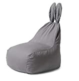 FBKPHSS Forma di Coniglio Copri Bean Bag, Multifunzione Copertura per Poltrona A Sacco (Senza Riempire) per Giocattoli di Stoccaggio Bean ...