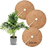Feliciay 3 dischi per pacciamatura in cocco, diametro 30 cm, protezione invernale in cocco, per piante, protezione sostenibile, antigelo, protezione ...