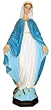 Ferrari & Arrighetti Statua da Esterno della Madonna della Medaglia Miracolosa in Materiale infrangibile, Dipinta a Mano, da 50 cm