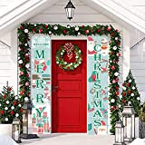 Festoni di Natale con scritta "Merry Christmas", con scritta "Welcome Christmas", decorazione natalizia da appendere per la casa o per ...