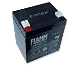 Fiamm - batteria al piombo ad alta corrente 12FGH23 (FGH20502) 12 V 5 Ah AGM, al gel, con connettori da ...