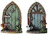 Fiesta Studios - Statuetta decorativa in miniatura, motivo: Pixie, elfo, porta delle fate, decorazione per la casa da giardino – ...
