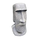 Figura da giardino, decorazione da giardino, immagine dell'isola di Pasqua, 42 cm, moai, figura dell'isola di Pasqua, statuetta da giardino, ...