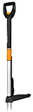 Fiskars SmartFit Estirpatore telescopico, Asta in acciaio inossidabile/Impugnatura in plastica, Nero/Arancione, Lunghezza: 1-1.19 m, 1020125