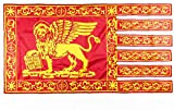 FLAG SYSTEM - Bandiera del Veneto, Bandiera di Venezia Classica Rossa e Gialla, 100% Poliestere, Durevole, Antivento, da Esterno, Made ...
