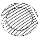 FLAMMBURO BBQ-System - Griglia rotonda Ø 47/44 cm, disponibile anche in 57/54,5 cm, in acciaio cromato, griglia per barbecue, per ...