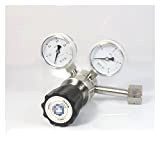 Flow Meter Gas Regulator Single Stage High Pressure Stainless Steel Nitrogen Argon Gas Pressure Regulator with CGA 580/540/660