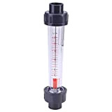Flussometro liquido rotametro a tubo in plastica tipo LZS-15 25 250 l/h flusso istantaneo acqua liquida DN15 1/2"