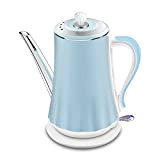 FMOPQ Electric Kettle Automatic Shut-off And Dry Boil Protection Large Capacity 1500 W Anti-Scald Insulation Integrated Stainless Steel 1.4L (Blue)