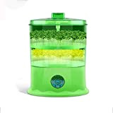 FMOPQ Seed Sprouter Kit Multifunctional Automatic Bean Sprouts Maker Double-Layer Sprout Machine Seed Sprouter Tray for Home Kitchen or Nursery