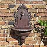 Fontana da giardino a muro di CLGarden WB1 con lavandino nel Design nostalgico per connessione al tubo d’irrigazione o direttamente ...