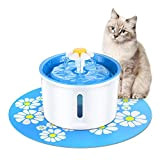 Fontanella per gatti Bere 1.6L Distributore automatico di acqua per animali domestici Dispenser per acqua per animali domestici Cane Gatto ...