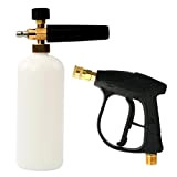 FreeTec Pistola a rondella ad Alta Pressione con 1L Kit per la Bottiglia di Lance della Schiuma da Neve per ...