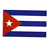 Froiny 90x150cm Cuba Bandiera Cubana Bandiera Nazionale Bandiera Poliestere Brillante Vivid Colors Doppia Cucita Bandiere Cubane per Interni All'aperto