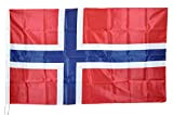 G.V. Bandiera Norvegia cm 90x150 Norge Flagg Norway Flag Norwegen Flagge Tessuto Resistente