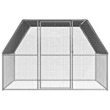 Gabbia per polli, tetto in polietilene di grande capacità, pollaio impermeabile resistente ai raggi UV con serratura per galline per ...