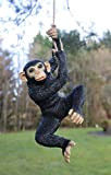 Garden Mile Statua da appendere in resina con scimmia, con corda forte, impermeabile e resistente alle intemperie, scimmie scimmie, statuine ...