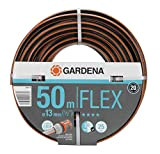 Gardena Comfort Flex 13 Mm (1/2 Pollice), 50 M: Tubo Flessibile da Giardino Dimensionale Stabile con Profilo di Presa di ...