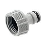 Gardena Presa per rubinetti 26,5 mm (G 3/4 pollici): Adattatore per il collegamento di un tubo flessibile, tecnologia antisplash, resistente ...