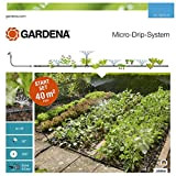 Gardena Start Set Per Orti E Aiuole, Sistema Di Irrigazione Micro-Drip, Standard, 50.8 x 48.3 x 11.4 Cm