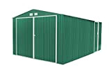 GARDIUN KIS12771 Garage Metallico Oxford 20,5 m² Esterno 540 x 380 x 232 cm Verde