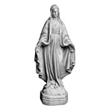 gartendekoparadies.de Grande Figura di Pietra Statua della Madonna Vergine Maria di Pietra Getto frostfest Grabdeko