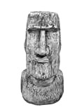 gartendekoparadies.de Statuetta in pietra massiccia di Moai con isola di Pasqua in pietra, resistente al gelo
