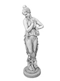 gartendekoparadies.de Top Model! Statua massiccia Antico Elemento Decorativo Donna gettato in Pietra frostfest
