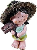 Gartenkind Welcome, 28 x 20 cm, con cappello di paglia, decorazione da giardino, per bambini, 6383 A