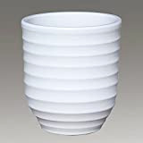 Gartentraum Vaso da Fiori Bianco Resistente all'inverno - gres - Moderno - Rotondo - Ventus Blanc / 38x45cm (DmxH)