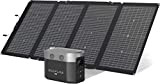 Generatore solare EcoFlow DELTA Max (1600) 1612Wh con 220W pannello solare, 4 prese CA da 2000W (sovratensione 4600W), generatore solare ...