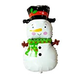 Generic Palloncini natalizi a forma di Babbo Natale/pupazzo di neve/orso/alce in alluminio per Natale, Capodanno, feste, decorazione per feste
