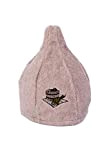Ger3as - Cappello da sauna in cotone e lino, con ricamo, per uomo e donna, prodotto naturale