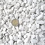 Ghiaia tipo marmo di Carrara, colore bianco, grana 18-25 mm