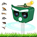 Giardino repellente per gatti, repellente per gatti ad ultrasuoni, deterrente per animali a energia solare e impermeabile, per il controllo ...