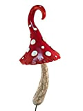 GlitZGlam Magico Fungo Rosso in Miniatura per Il Vostro Giardino incantato. Accessorio Gnomo - Giardino fatato.