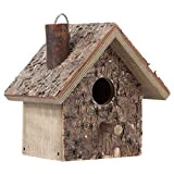 Goshyda Fringuello Birdhouse, casetta per uccelli da appendere all'aperto in legno per uccelli selvatici a prova di umidità per tenere ...