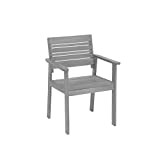 greemotion Sedia da giardino modello “Maui”, sedia poltrona in legno di acacia, sedia legno giardino terrazzo, ca. 58 x 83 ...